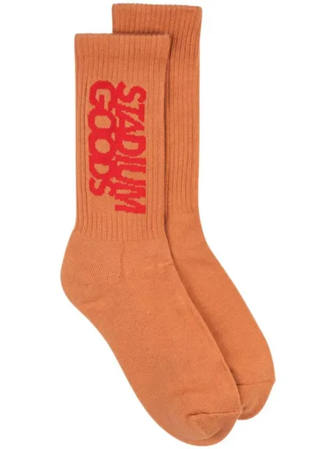 STADIUM GOODS® ribbed logo "Mesa" socks Orange SGS0439