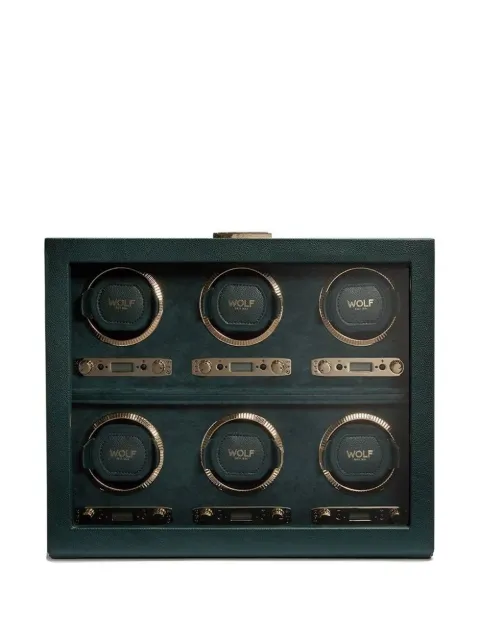 WOLF British Racing 6pc watch winder Green W792441