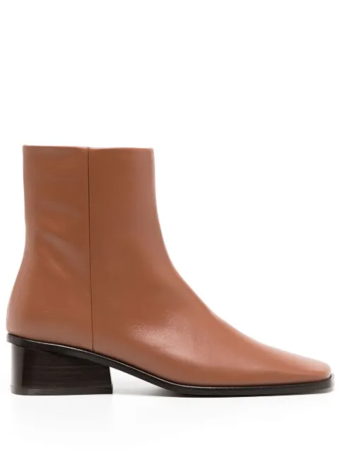 Rejina Pyo Rise leather ankle boots Brown H222LR