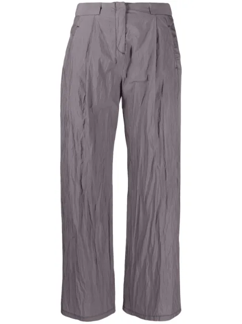 OUR LEGACY Serene crinkled trousers Purple W2234SAL