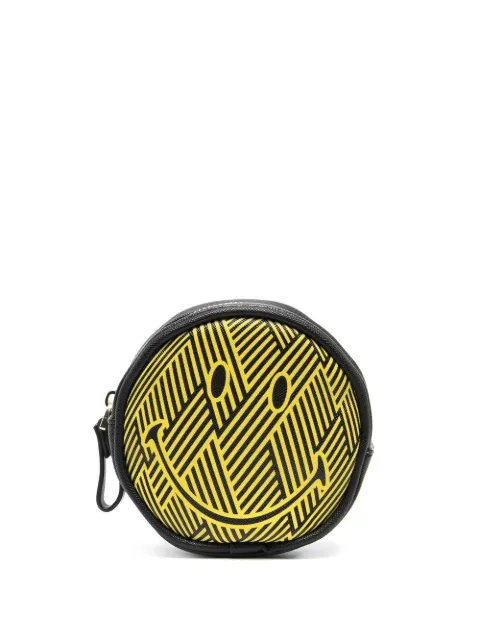 Seletti pattern-print smiley purse Black 09362