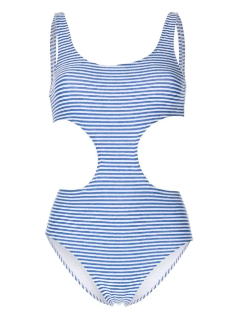 Solid & Striped The Sarah striped swimsuit Blue SU221045LAPS