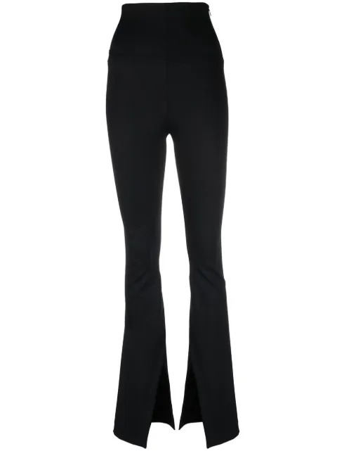 The Mannei high-rise flared trousers Black W22TMPINTO