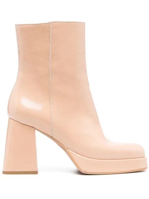 VAMSKO 90mm Doris patent leather boots Neutrals 57103684