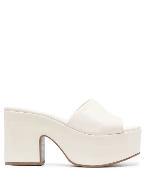 Larroude 100mm Miso sandals Neutrals L108MISOIVOR
