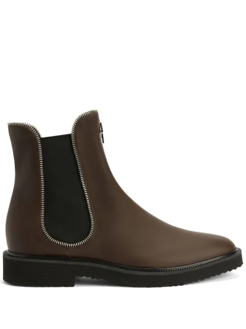 Giuseppe Zanotti Jaky leather Chelsea boots Brown IU00081H02