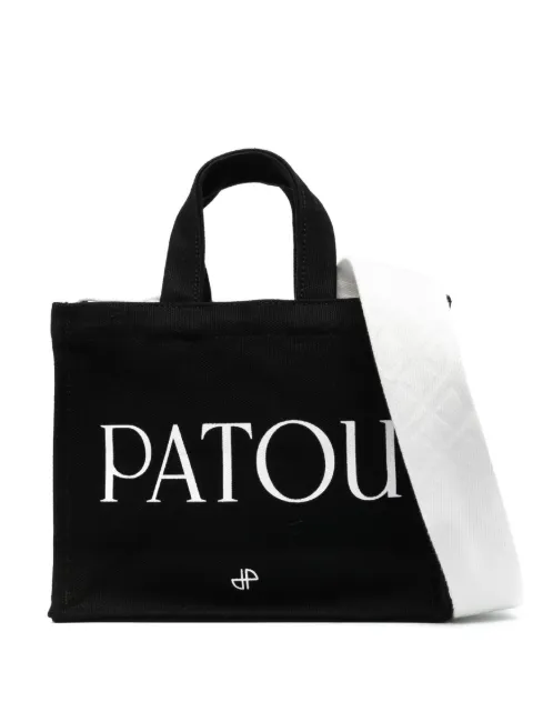 Patou small Patou canvas tote bag Black AC0250076999B
