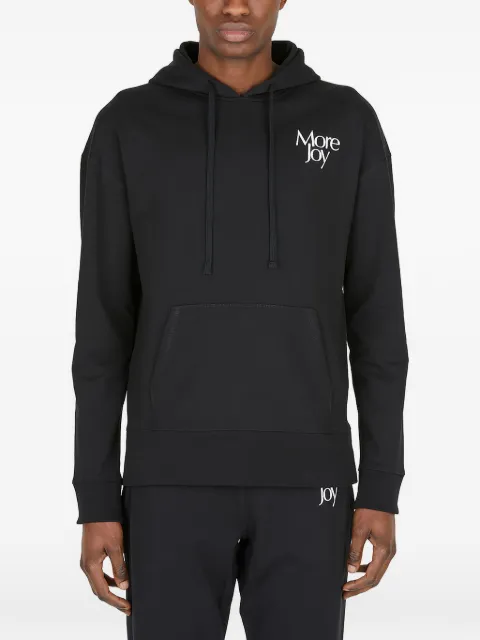 More Joy print-detail hoodie Black MJSW411A