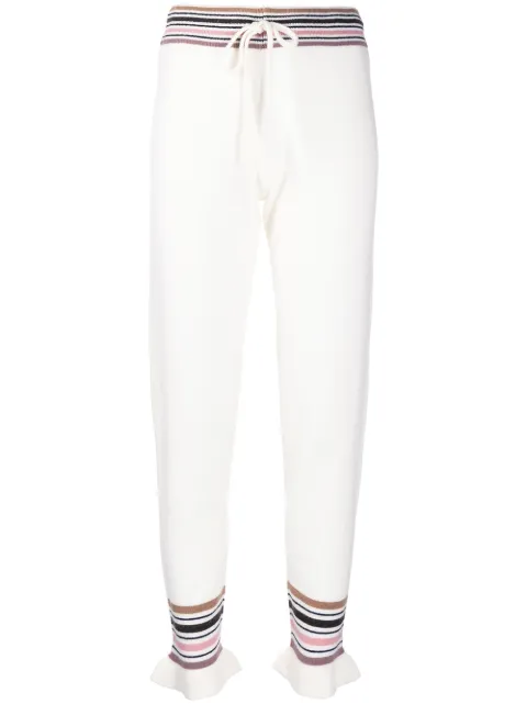 Madeleine Thompson Aquarius track pants White RE22P02