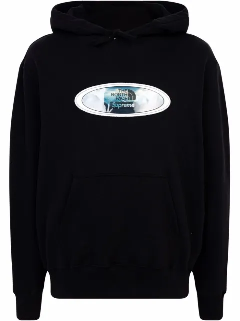 Supreme x The North Face Lenticular Mountain hoodie Black SU11050
