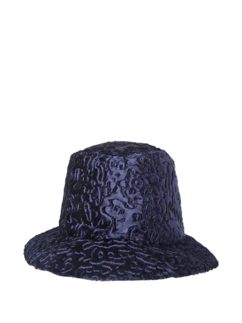 Flapper logo-charm bucket hat Blue SISIB13