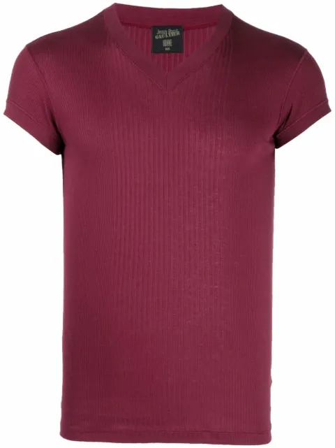 Jean Paul Gaultier Pre-Owned 2000s V-neck T-shirt Red JPG114PT