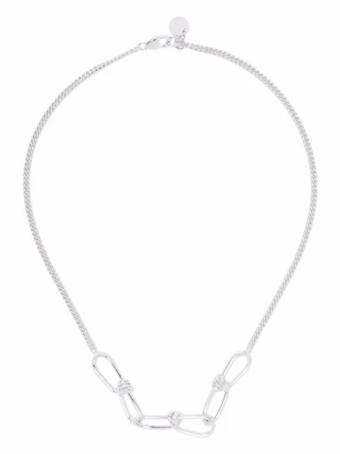 Annelise Michelson Boyfriend Triple XS Wire chain necklace Silver UC1S