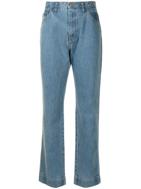 Rejina Pyo high-rise straight-leg jeans Blue E162DB