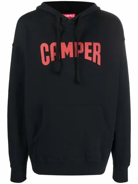 Camper logo-print pullover hoodie Black KU10006003