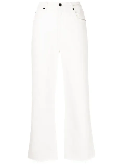 SLVRLAKE Grace cropped jeans White GRCC501P