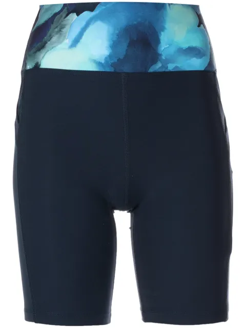 Marchesa abstract-pattern cycling-shorts Blue MA01608P