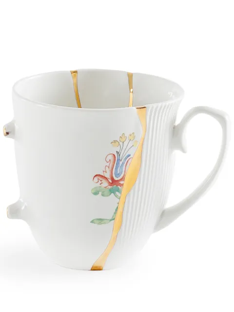 Seletti floral-print porcelain cup White 9652