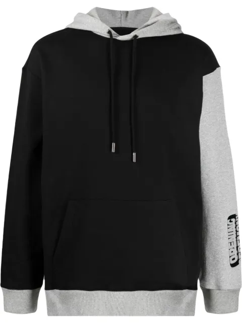 Opening Ceremony contrast-panel hoodie Black YMBB001F21FLE0011005