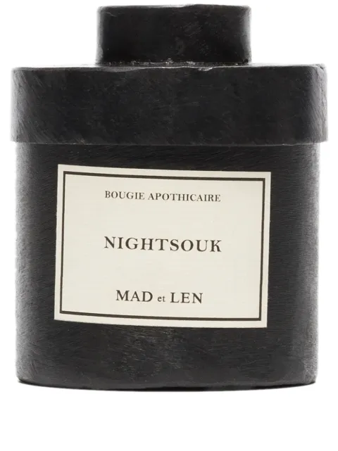 MAD et LEN Nightsouk scented candle (300g) Black BA300NIGHTSOUKWHITEWAX