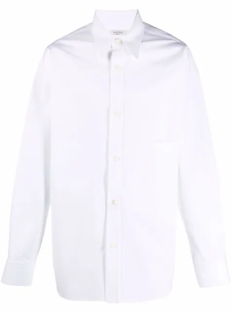 Valentino Garavani patch pocket shirt White VABH007BK