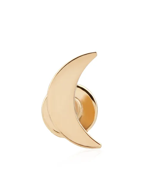 Otiumberg 14kt yellow gold Moon single stud earring Gold OT00291482