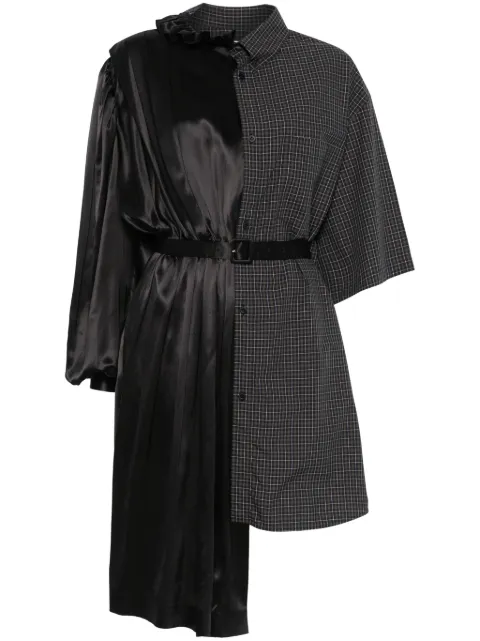 Balenciaga 50/50 shirt dress Black 659075TKM34