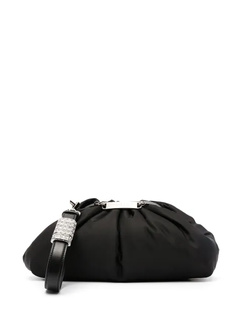 Philipp Plein logo plaque clutch bag Black PAAAWBA1390PNY002N