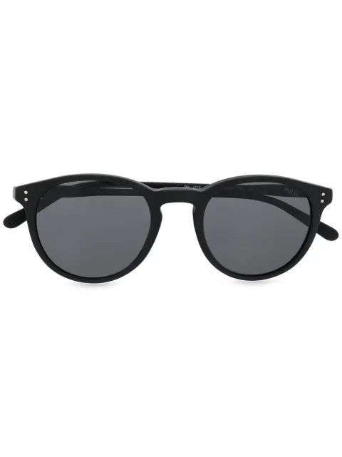 POLO RALPH LAUREN EYEWEAR matte-finish round-frame sunglasses Black 0PH4110
