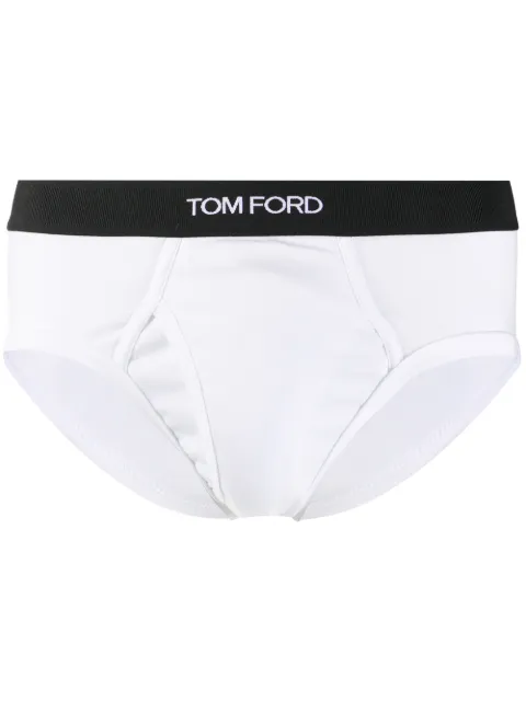 TOM FORD logo-waistband briefs White T4LC11040100