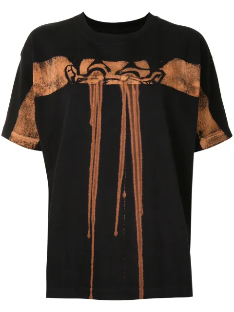 Aganovich graphic-print cotton T-shirt Black XTS04AW20