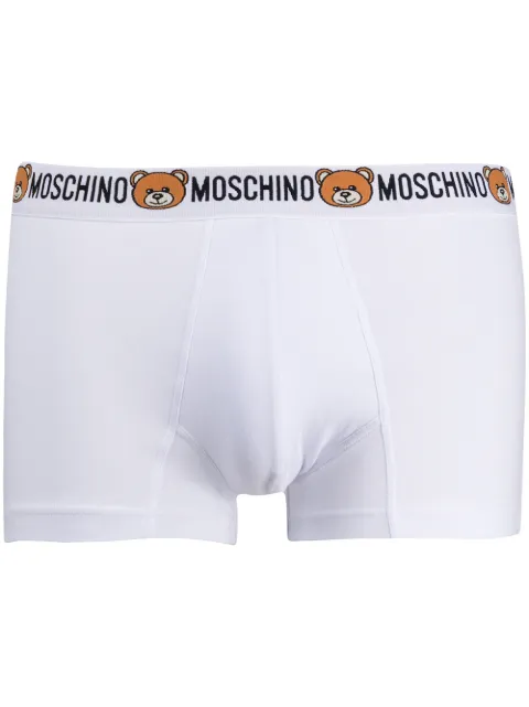 Moschino teddy waistband brief boxers White A47118119
