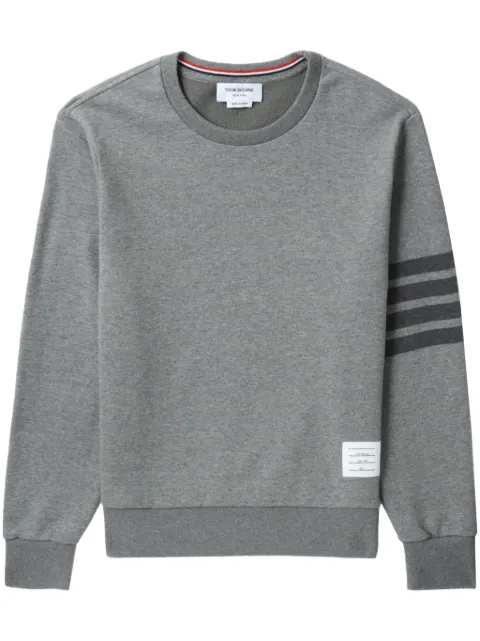 Thom Browne 4-Bar stripe cotton sweatshirt Grey MJT248A06910