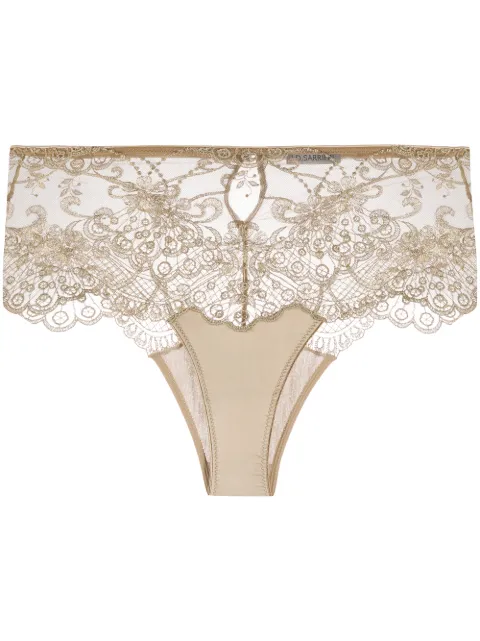 I.D. Sarrieri Christmas high-waisted briefs Gold CHRISTMASGOLDHIGHWAISTBRIEF