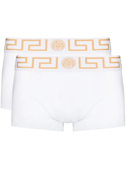 Versace Greca Border boxer briefs (pack of two) White AU10181A232741