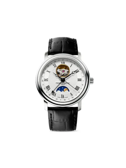 Frederique Constant Classics Heart Beat Moonphase Date 40mm Silver FC335MC4P6