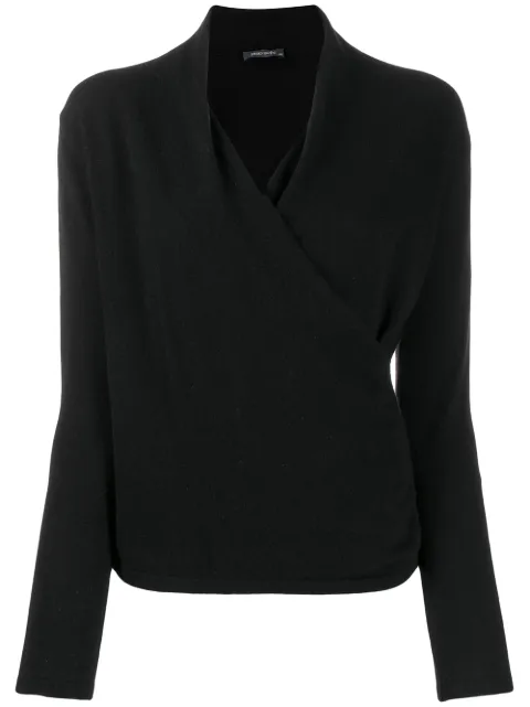 Philo-Sofie wrapped front jumper Black PS1966