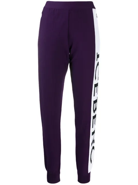 Iceberg logo track trousers Purple AB037010