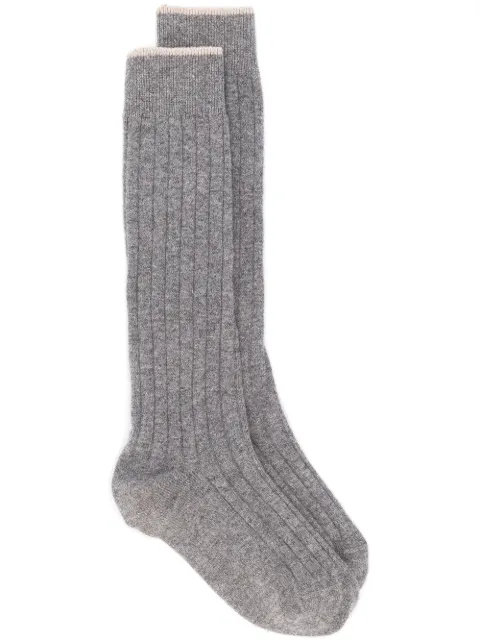 Brunello Cucinelli ribbed socks Grey MCS42741CG316