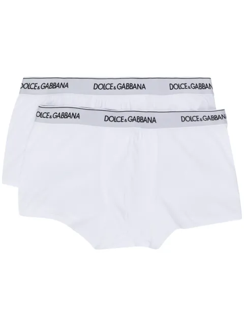 Dolce & Gabbana logo-waistband boxer briefs (pack of two) White M9C07JFUGIWW0800