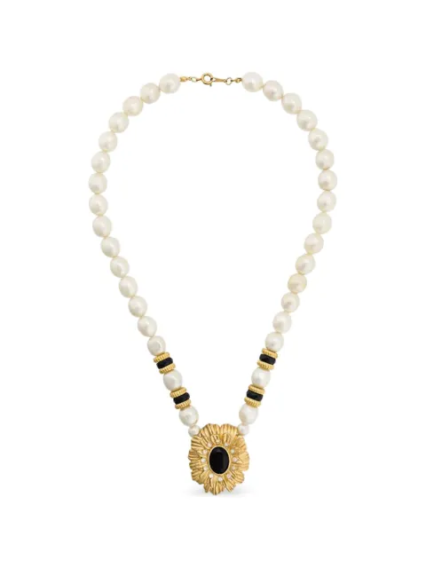 Susan Caplan Vintage 1980s Kenneth Jay Lane necklace Gold NL022915