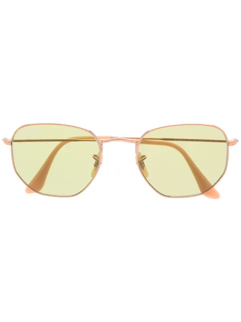 Ray-Ban RB3548N hexagonal sunglasses Gold RB3548N