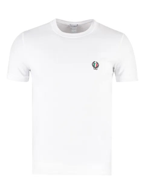 Dolce & Gabbana embroidered T-shirt White M8C03JFUECG