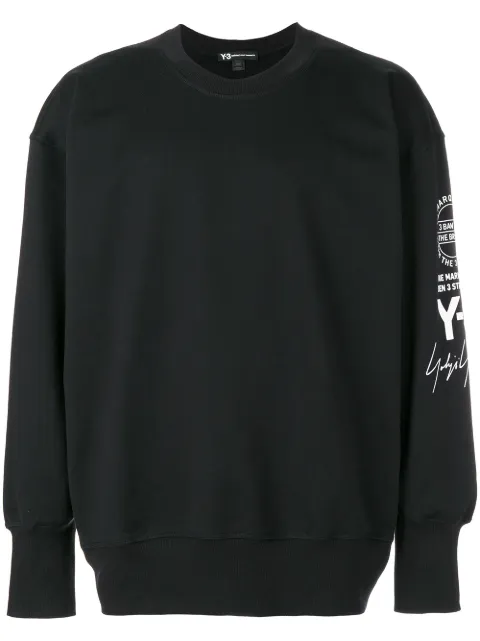 Y-3 stacked logo sweatshirt Black CY6872