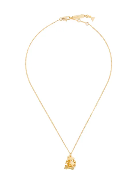 Coup De Coeur Vortex Stone short pendant necklace Metallic GOLDVORTEXSTONESHORTPENDANT