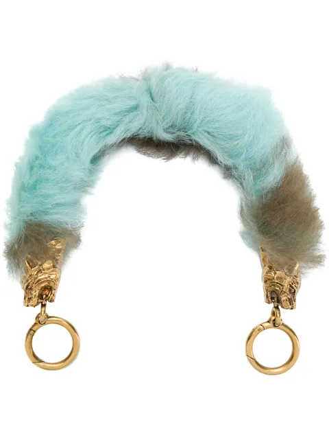 Prada Shearling bag handle Blue 1TX002173