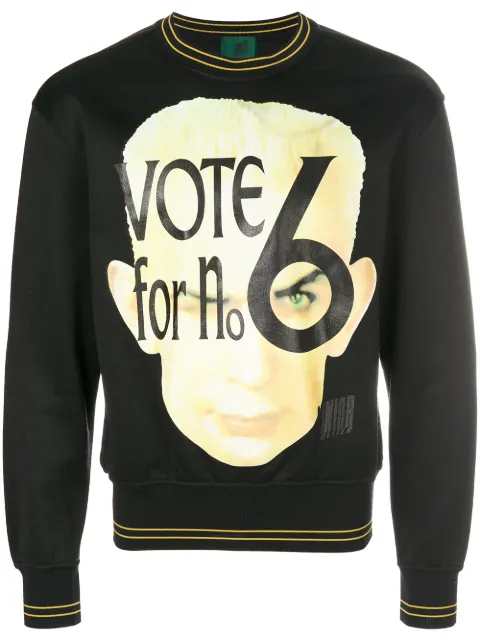 Jean Paul Gaultier Pre-Owned Vote print sweatshirt Black JPG1695
