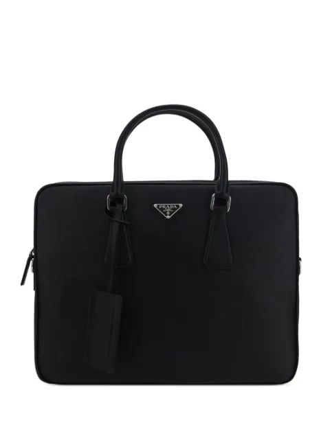 Prada Saffiano leather work bag Black 2VE368VOOX9Z2