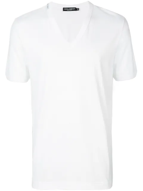 Dolce & Gabbana v-neck T-shirt White G8HL7TFU7EQ