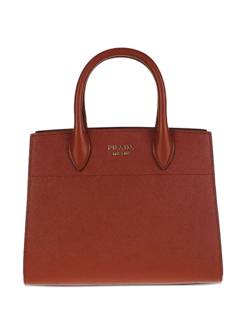 Prada leather tote bag Brown 1BA0502EVU